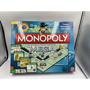 Monopoly Mega Edition Board Game Preowned Excellent Condition HAS ALL PIECES